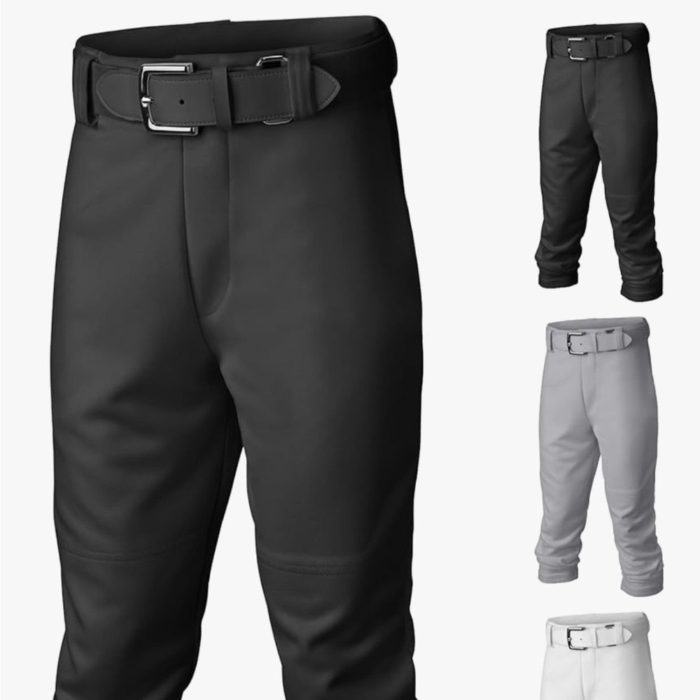 NWT Easton Black Youth Full Length Baseball Pants